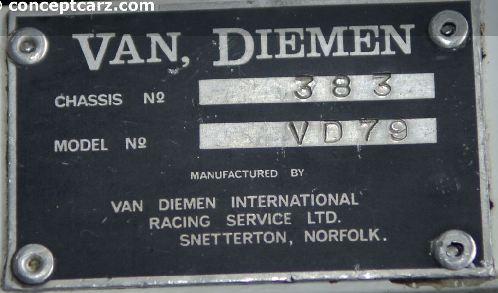 1979 Van Diemen VD79 FF
